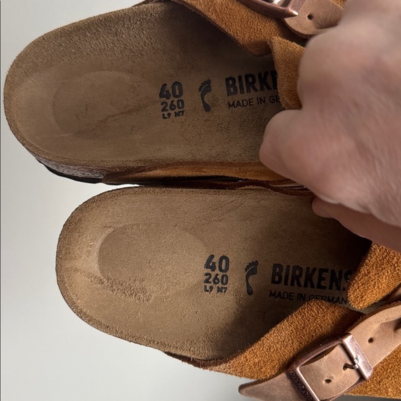 Birkenstock Women's Boston Braided Suede Slip-On Clog mink size 40 or 9 USA - Picture 7 of 7